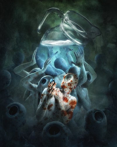 Surrealistiset kannuhahmot tekijältä Christophe Kiciak
