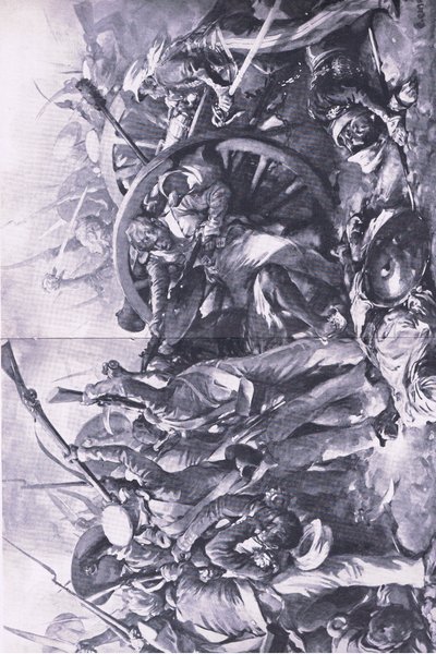 Meaneen taistelu 17. helmikuuta 1843: Kuva teoksesta British Battles on Land and Sea , 1915. tekijältä Christopher Clark