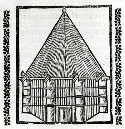 Kota "Intian yleisestä historiasta" vuodelta 1547 tekijältä Christopher Columbus