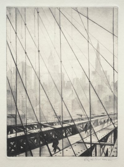 Katse Brooklyn Bridgen läpi tekijältä Christopher Richard Wynne Nevinson