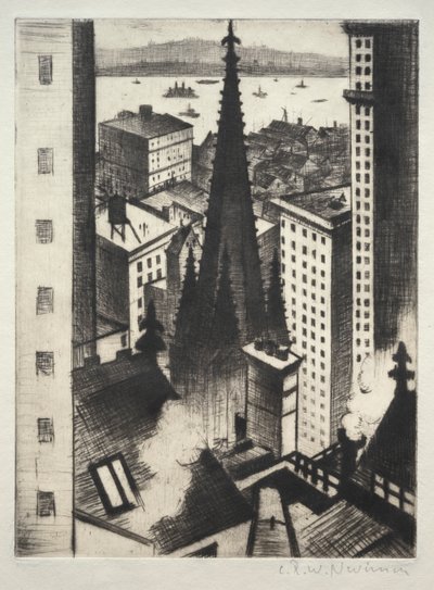 New Yorkin temppeli tekijältä Christopher Richard Wynne Nevinson