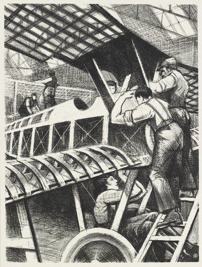 Osien kokoaminen, 1917 tekijältä Christopher Richard Wynne Nevinson