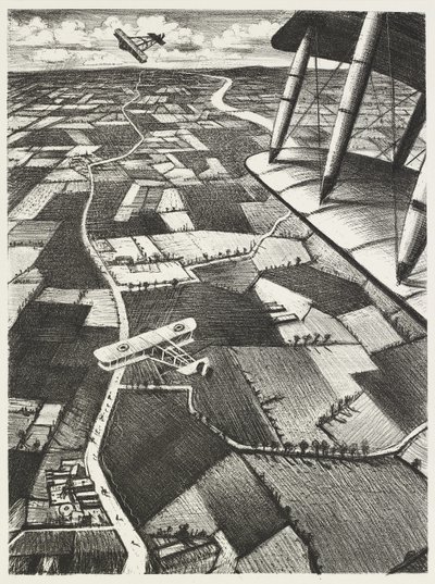 Ilmassa, 1917 tekijältä Christopher Richard Wynne Nevinson