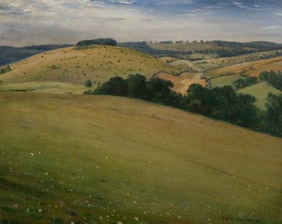 Summer in the Downs, 1946 tekijältä Christopher Richard Wynne Nevinson