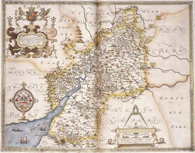 Gloucester (shire), 1579 tekijältä Christopher Saxton