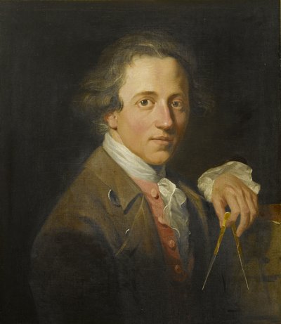 Nuoren taiteilijan muotokuva (John Soane), 1776 tekijältä Christopher William Hunneman