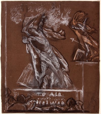 Figuuritutkimus sotamuistomerkkiä varten, n. 1920. tekijältä Christopher Williams