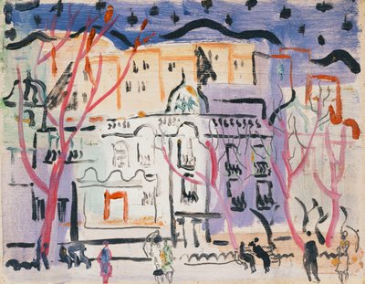 Street Scene, Etelä-Ranska tekijältä Christopher Wood