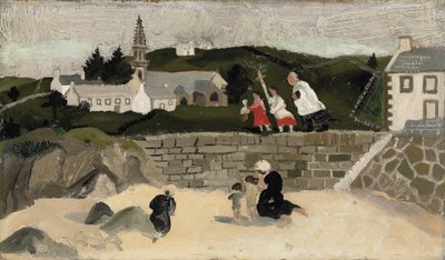 Sakramentti, Ploaré, Bretagne (öljy aluksella) tekijältä Christopher Wood