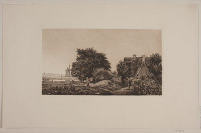 Maisema myllyllä tekijältä Cilius Johannes Konrad Andersen