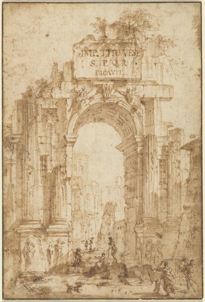 Tituksen kaari tekijältä Circle of Giovanni Paolo Panini