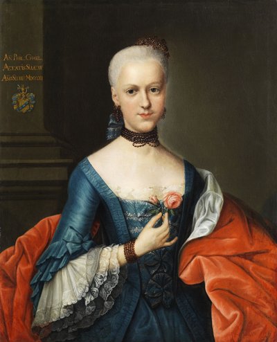 Porträt einer jungen adeligen Dame tekijältä Circle of Johann Heinrich Tischbein