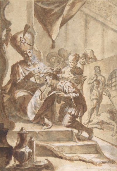 Painter Rewarded, 1634-1705. tekijältä Circle of Luca Giordano.