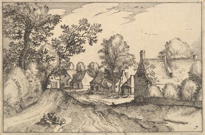 Village Road, levy 7 alkaen 1610 tekijältä Claes Jansz Visscher