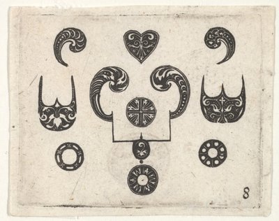 Blackwork Print eri aiheilla, n. 1620. tekijältä Claes Jansz Visscher
