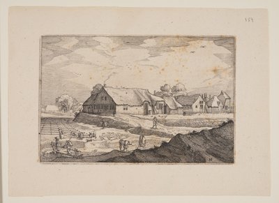 Maatiloja ja valkaisupeltoja, näkymiä Haarlemin ympäristöstä (Plaisante Plaetsen) tekijältä Claes Jansz. Visscher