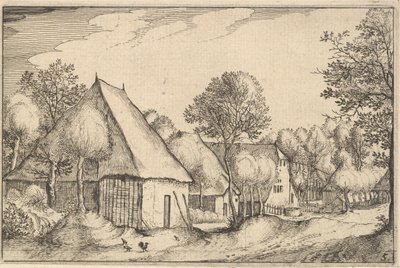 Maatila, levy 5 Regiunculae et Villae aliquot Ducatus Brabantiae, ca. 1610 tekijältä Claes Jansz Visscher