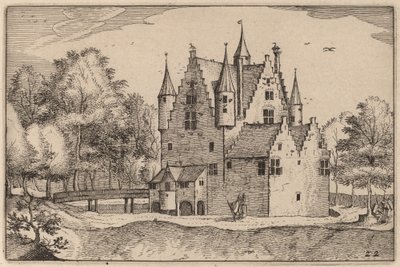 Linna tekijältä Claes Jansz Visscher after Johannes van Doetechum, the Elder after Lucas