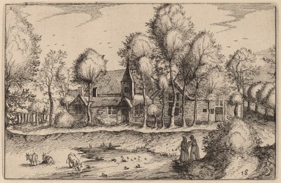 Lampi tekijältä Claes Jansz Visscher after Johannes van Doetechum, the Elder after Lucas