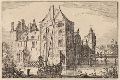Linna (Warmond?) tekijältä Claes Jansz Visscher after Johannes van Doetechum, the Elder after Lucas
