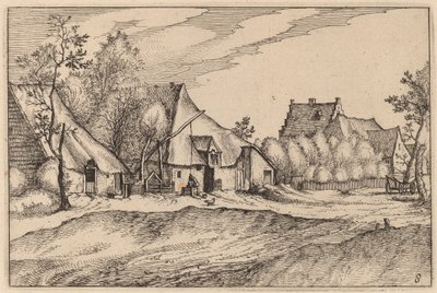 Maatilat kylässä tekijältä Claes Jansz Visscher after Johannes van Doetechum, the Elder after Lucas