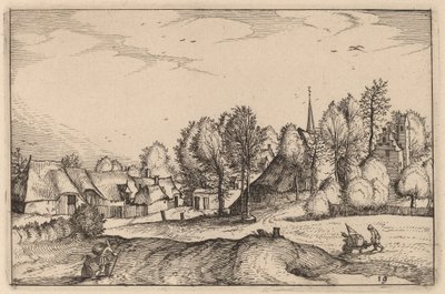 Tie kylään tekijältä Claes Jansz Visscher after Johannes van Doetechum, the Elder after Lucas