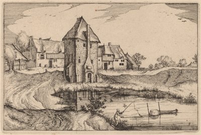 Lampi tekijältä Claes Jansz Visscher after Johannes van Doetechum, the Elder after Lucas