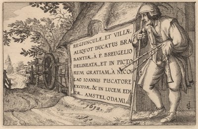 Nimilehti tekijältä Claes Jansz Visscher after Johannes van Doetechum, the Elder after Lucas