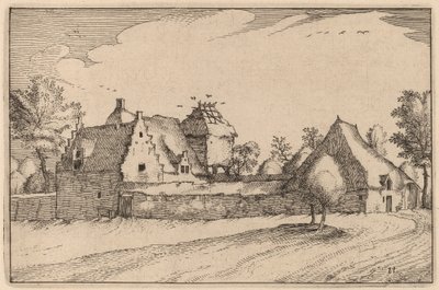 Aidattu maatila tekijältä Claes Jansz Visscher after Johannes van Doetechum, the Elder after Lucas