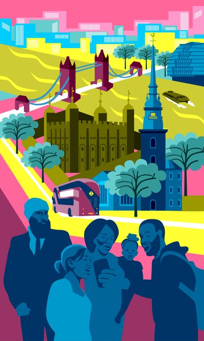 Lontoon historiallinen Tower tekijältä Claire Huntley