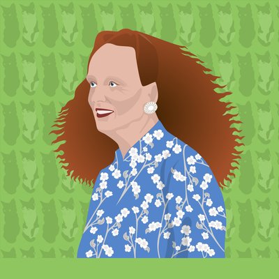 Yhdysvaltain Voguen luovan johtajan Grace Coddingtonin muotokuva tekijältä Claire Huntley