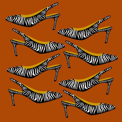 Zebra Slingbacks tekijältä Claire Huntley