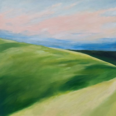 Green Hillsin pastellivärinen taivas tekijältä Claire Whitehead