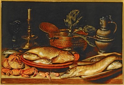 Still-elämä kalojen kanssa ... tekijältä Clara Peeters