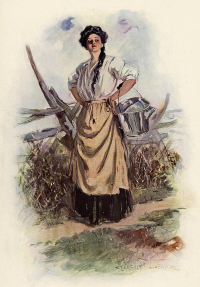 Minne olet menossa Pretty Maid (väri litho) tekijältä Clarence F. Underwood