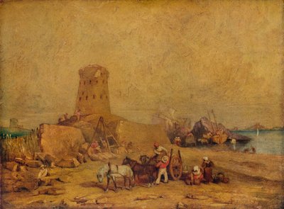 Rannikkokohtaus, 1800-luku, 1924 tekijältä Clarkson Stanfield