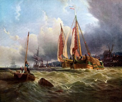 Old Scheldt, Texel Island, 1862, c1920. tekijältä Clarkson Stanfield