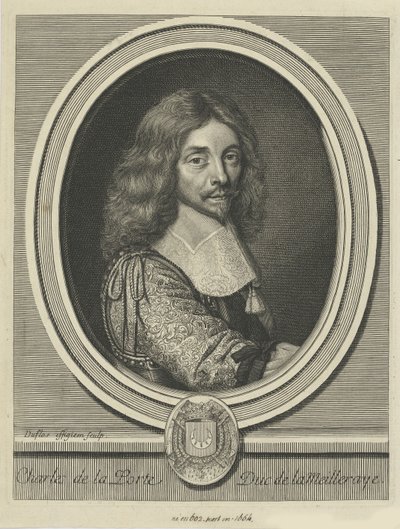 Charles de la Porte, La Meillerayen herttua 1602-1664, noin 1690. tekijältä Claude Duflos