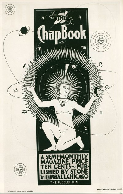 Claude F. Bragdon: The Chap Book, puolikuukausittain ilmestyvä lehti. USA ... (litografia) tekijältä Claude Fayette Bragdon