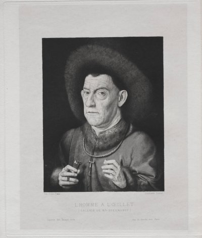 Mies vaaleanpunaisella, 1869. tekijältä Claude Ferdinand Gaillard