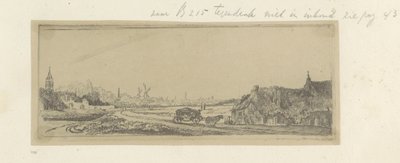 Landschap met een koets Kokoelma kahdeksankymmentäviisi alkuperäistä vedosta (sarjan nimi) tekijältä Claude Henri Watelet