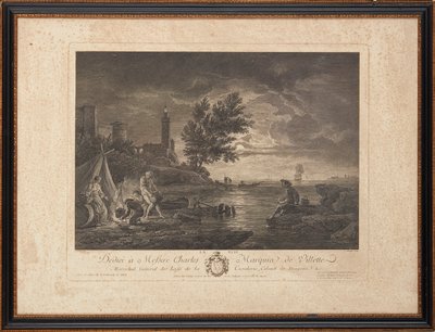 Ranskalaiset teräskaiverrukset tekijältä Claude Joseph (after) Vernet