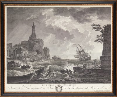 Ranskalaiset teräskaiverrukset tekijältä Claude Joseph (after) Vernet