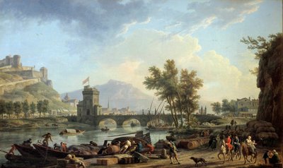 Poran lähestymistapoja vuonna 1774 Joseph Vernet