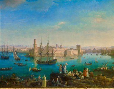 Marseillen sataman tulo vuonna 1754. Joseph Vernet