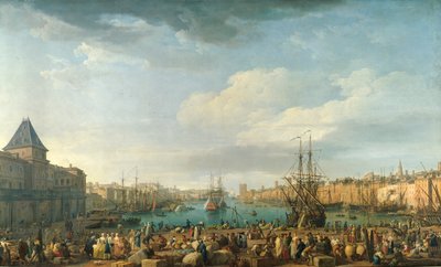 Marseillen satama 1700-luvulla Joseph Vernet