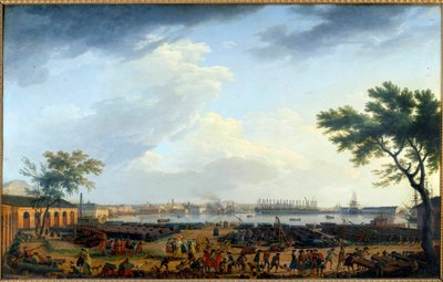 Näkymä Toulonin satamasta ja Arsenaalista Joseph Vernet