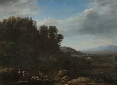 Italialainen maisema, n.1630 (öljy kankaalle) tekijältä Claude Lorrain (1600 82)