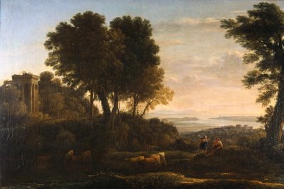 Maisema Mercuryn ja Battuksen kanssa tekijältä Claude Lorrain