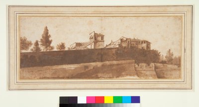 Näkymä Belvederelle ja Vatikaanin linnoitukselle tekijältä Claude Lorrain